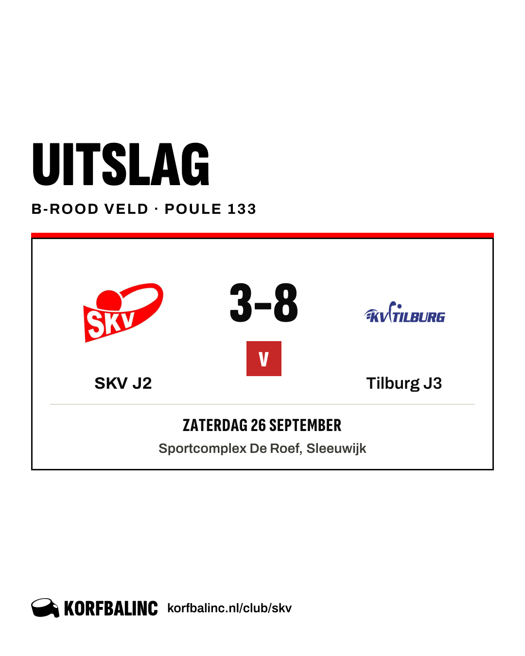 SKV J2 - Tilburg J3