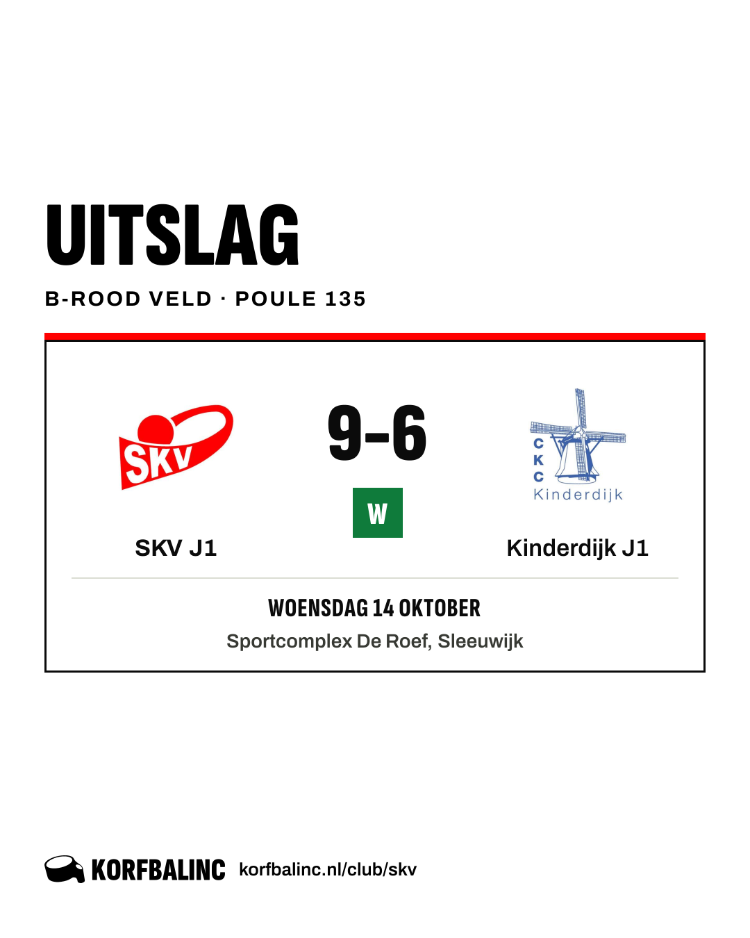SKV J1 - Kinderdijk J1
