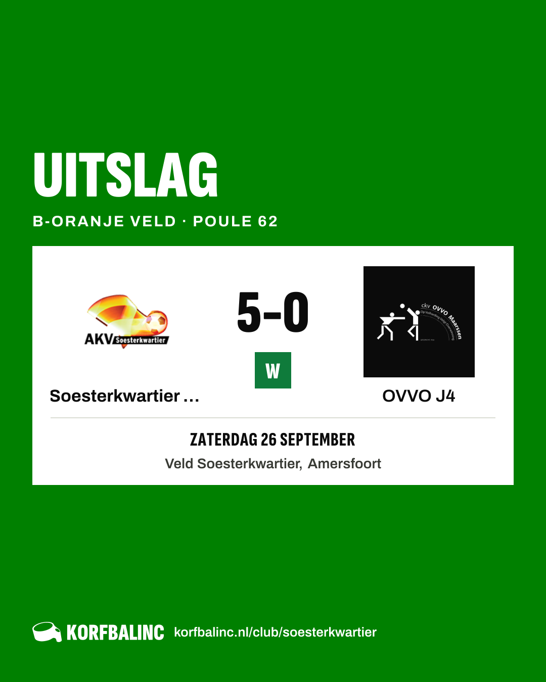 Soesterkwartier J1 - OVVO J4