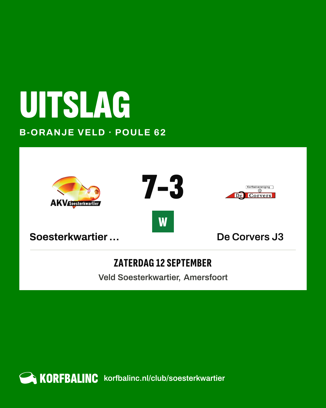 Soesterkwartier J1 - De Corvers J3