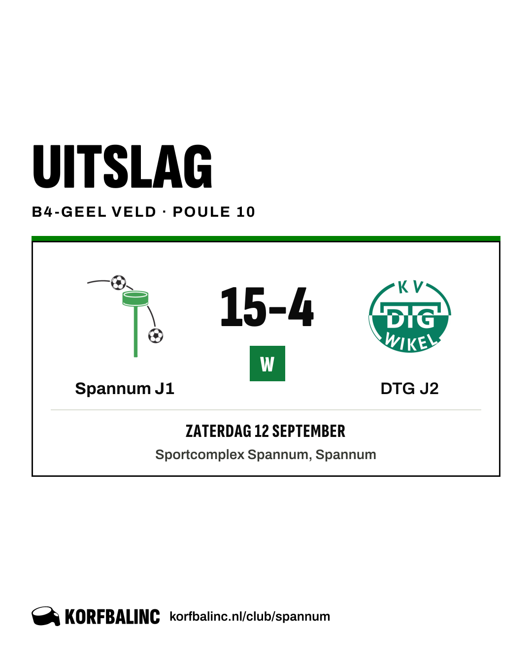 Spannum J1 - DTG J2