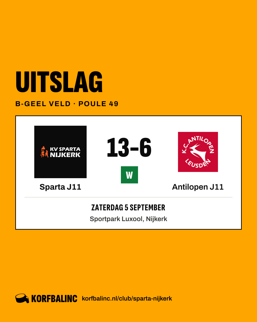 Sparta J11 - Antilopen J11