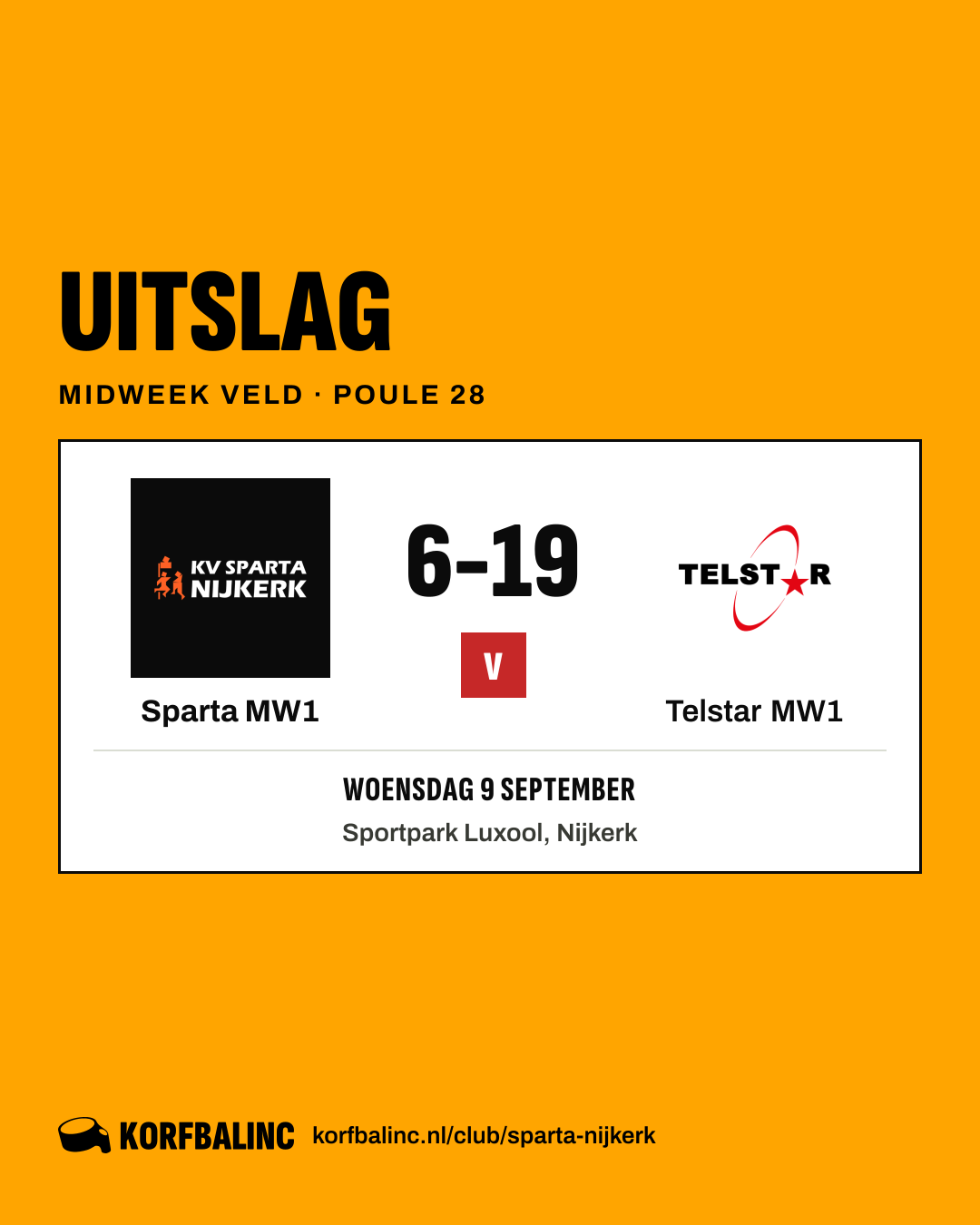 Sparta MW1 - Telstar MW1