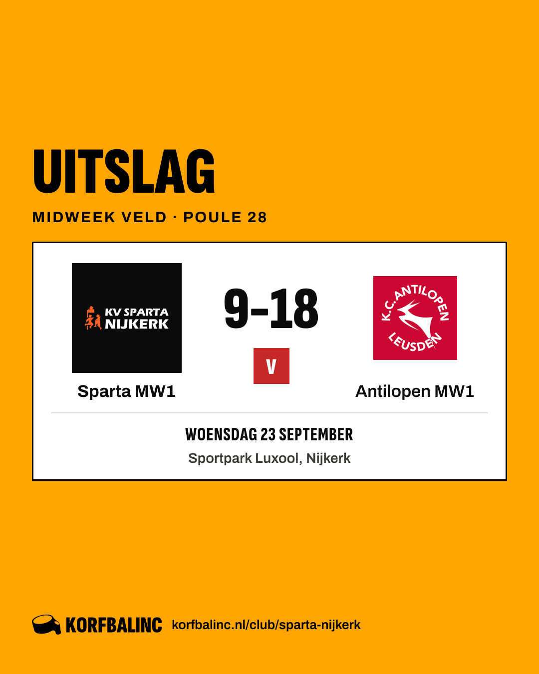 Sparta MW1 - Antilopen MW1