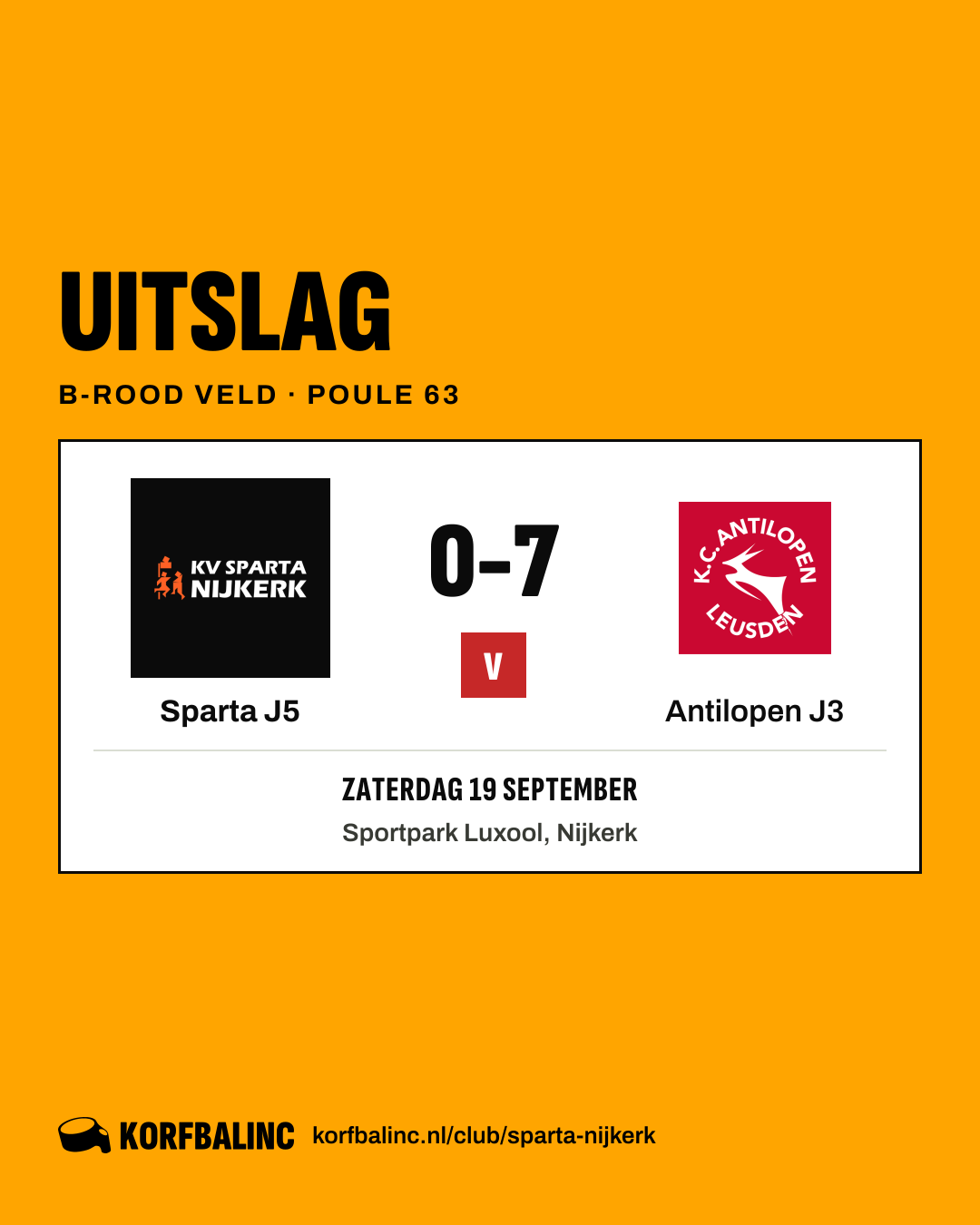 Sparta J5 - Antilopen J3