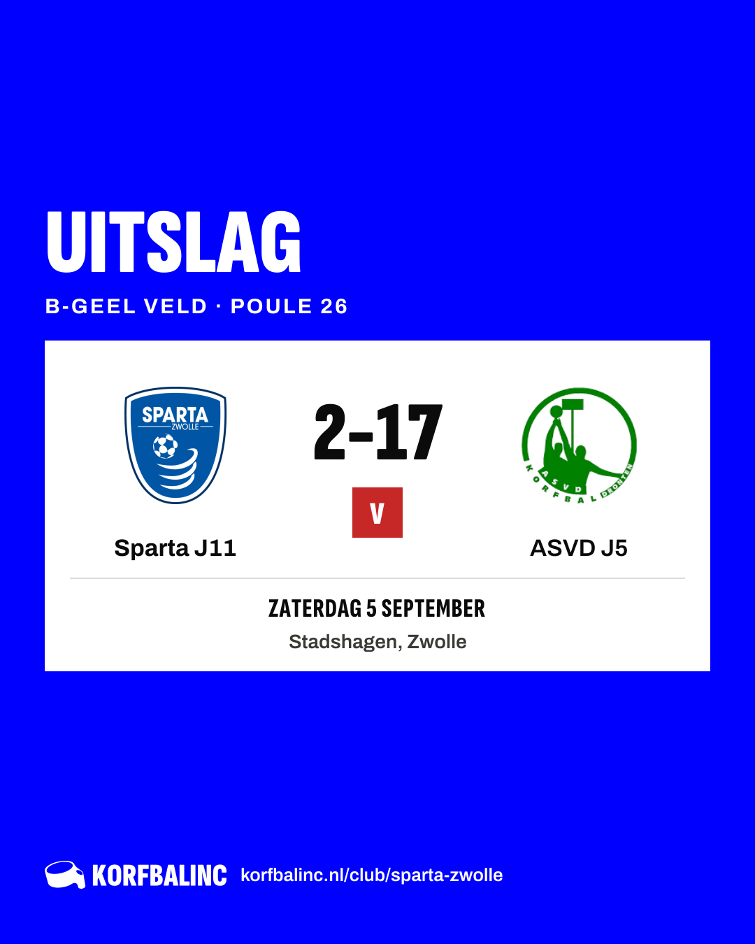 Sparta J11 - ASVD J5
