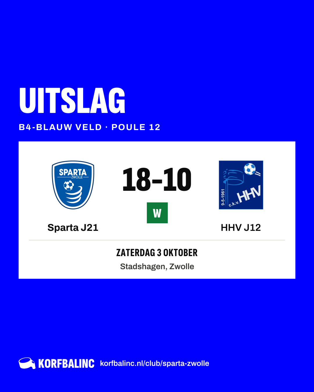 Sparta J21 - HHV J12