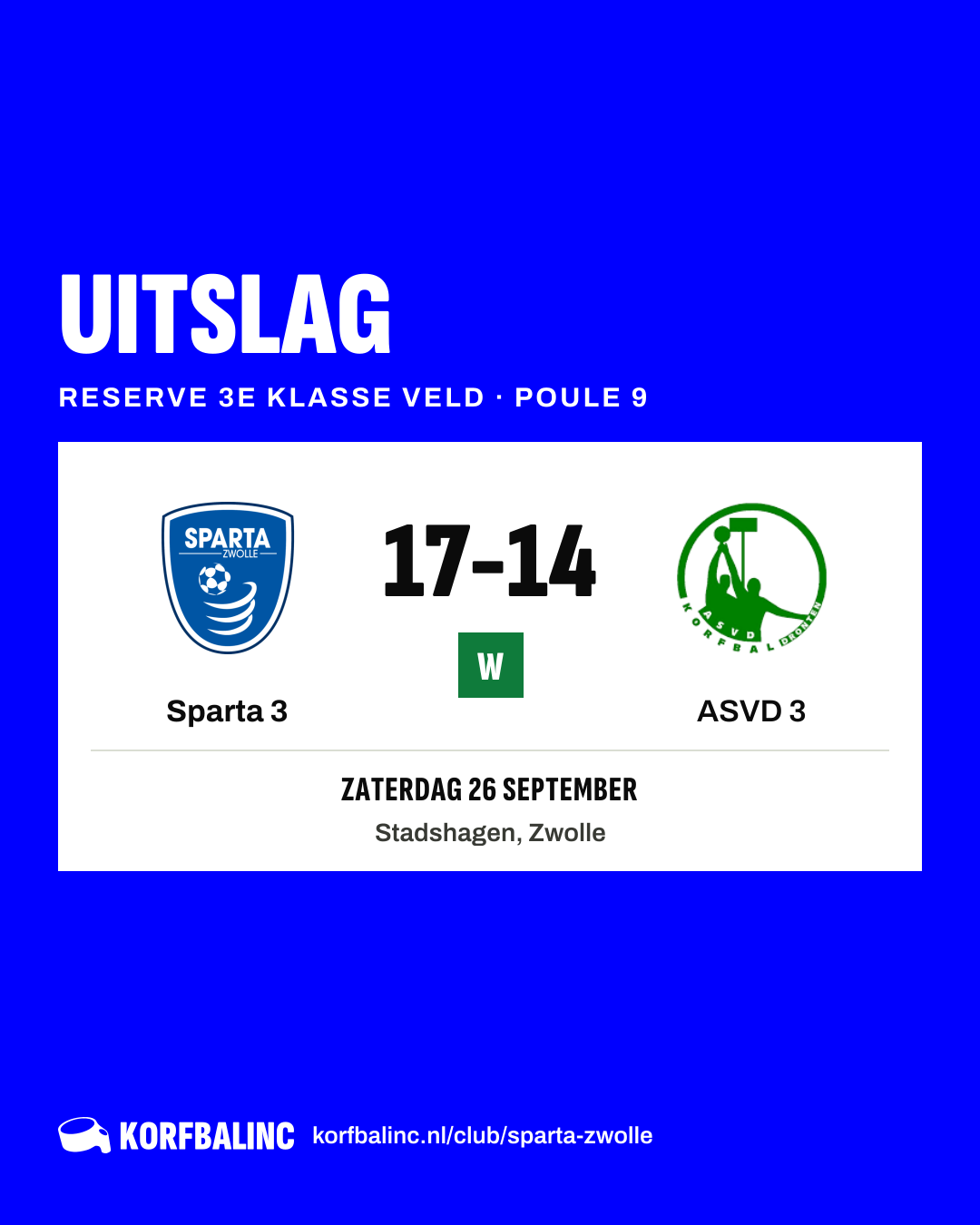 Sparta 3 - ASVD 3