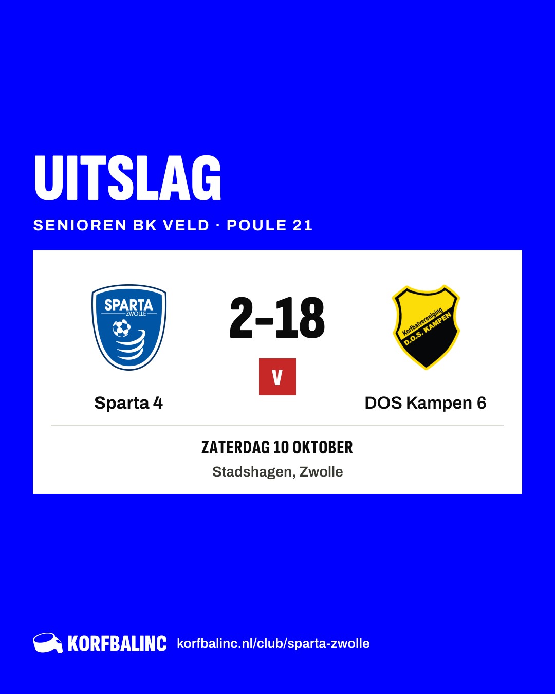 Sparta 4 - DOS Kampen 6
