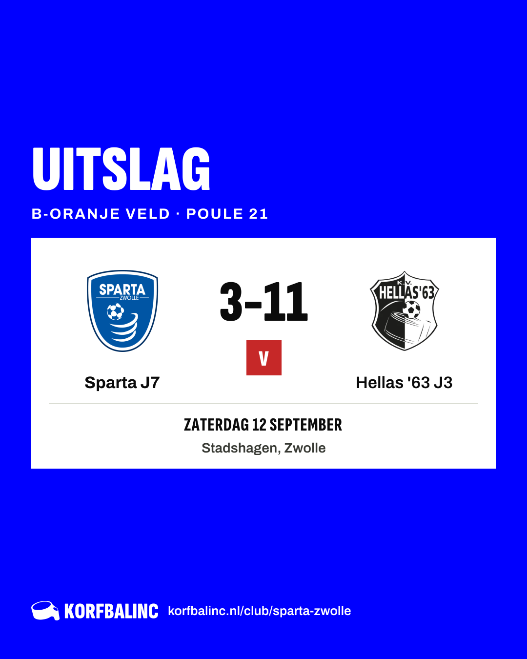 Sparta J7 - Hellas '63 J3