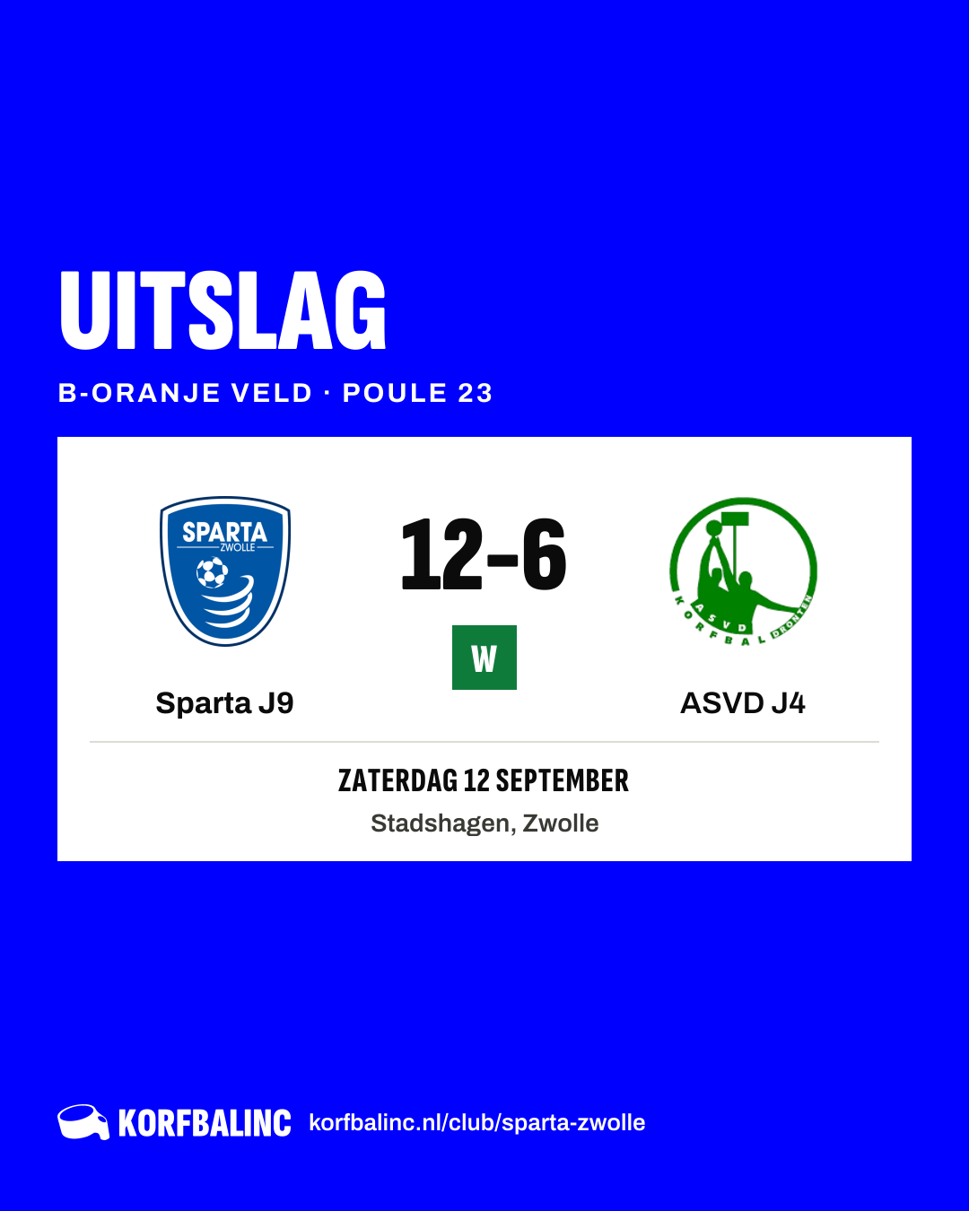 Sparta J9 - ASVD J4