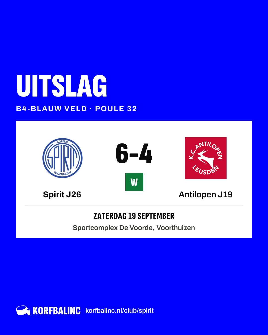 Spirit J26 - Antilopen J19