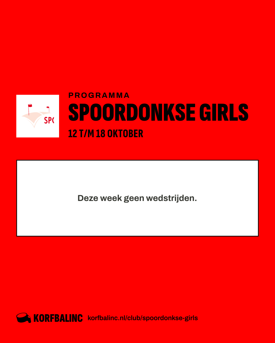 Uitslagen Spoordonkse Girls