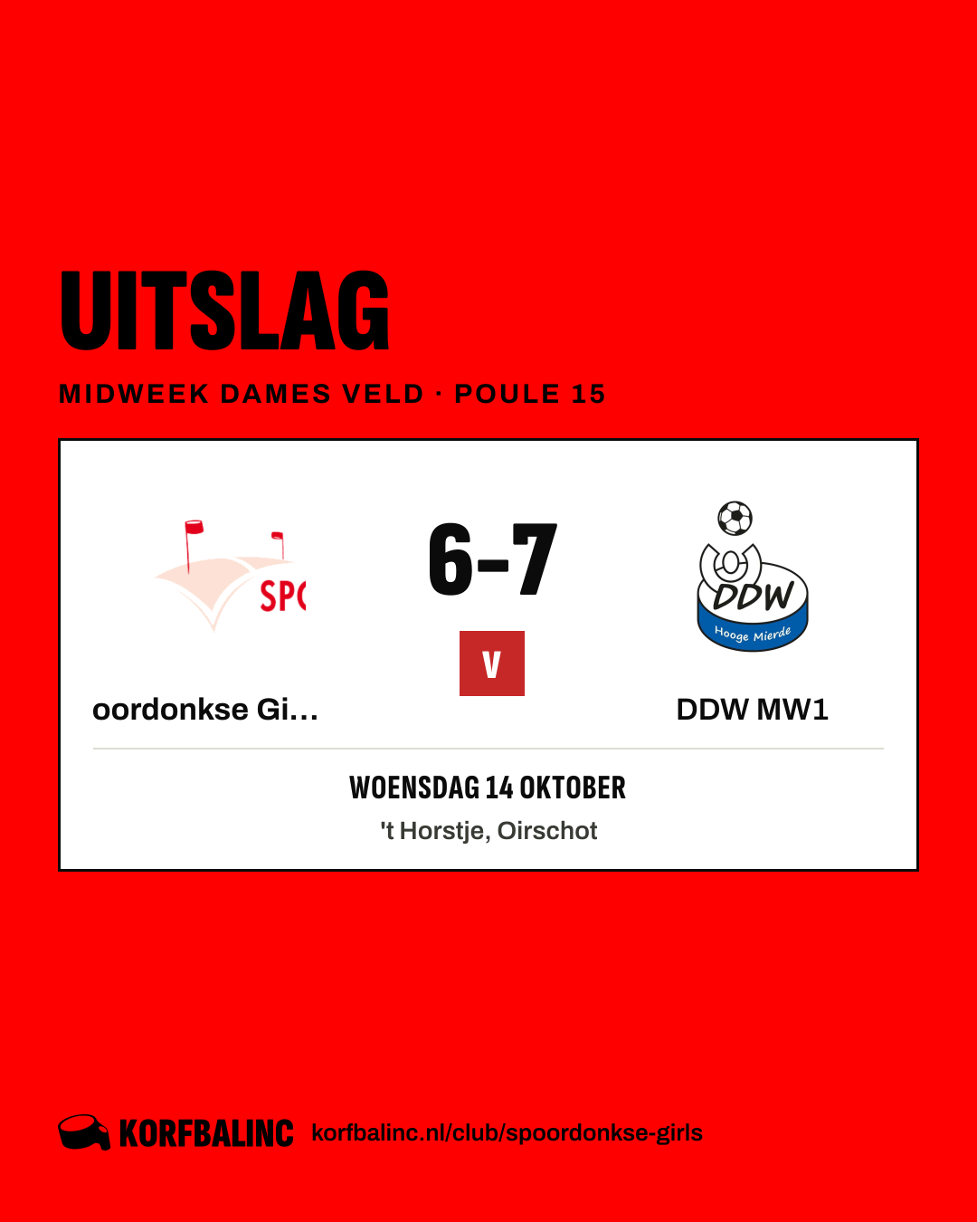 Spoordonkse Girls MW1 - DDW MW1