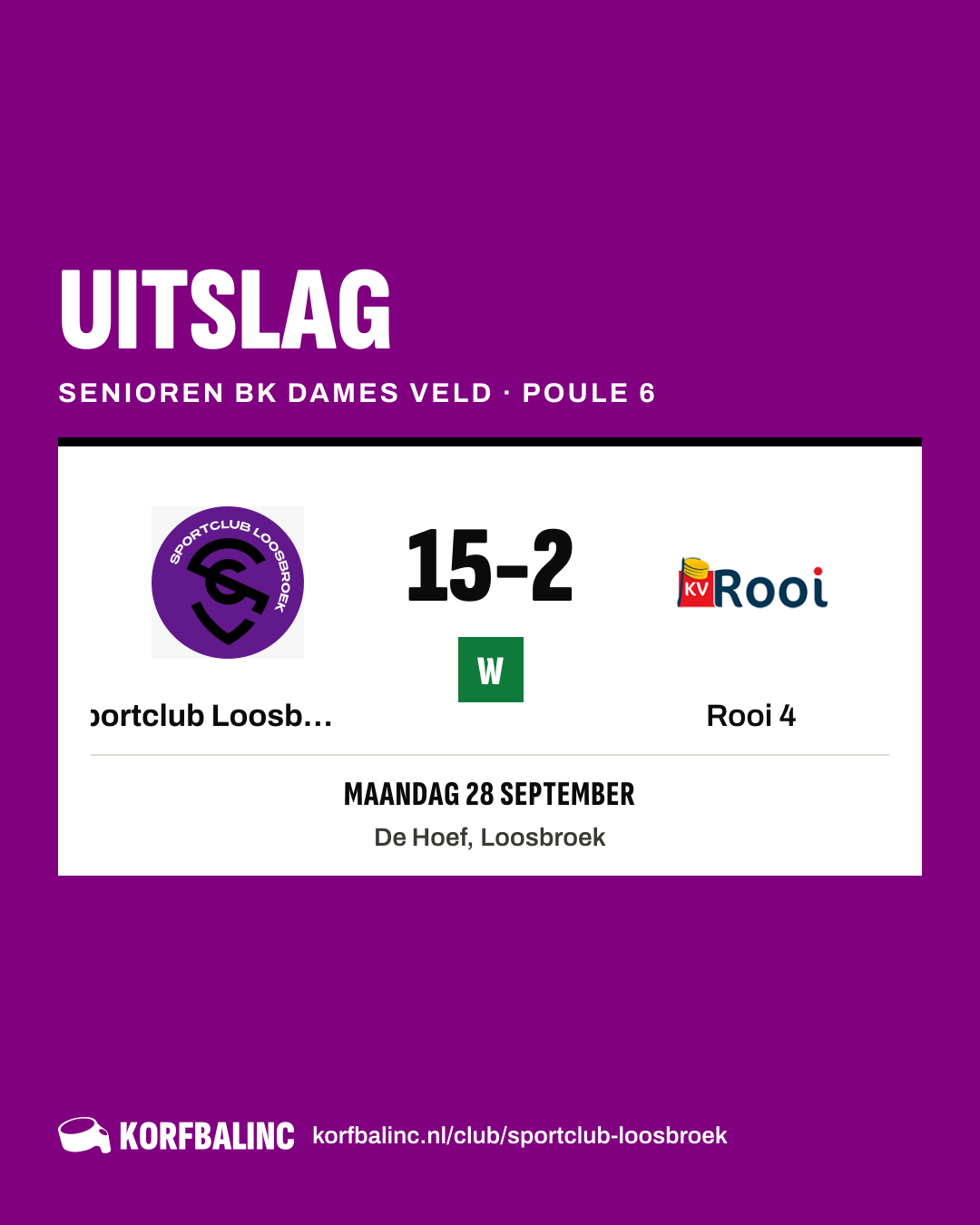 Sportclub Loosbroek 2 - Rooi 4