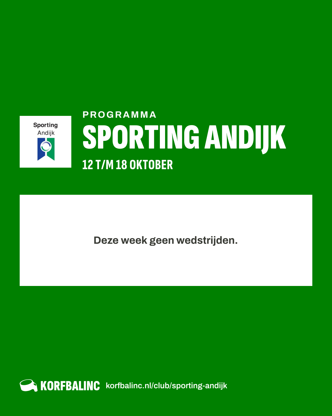 Results Sporting Andijk