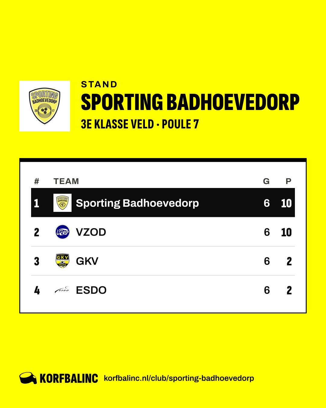 Stand Sporting Badhoevedorp