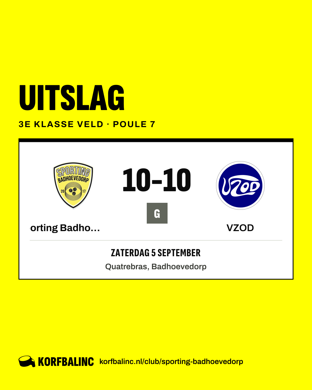 Sporting Badhoevedorp - VZOD