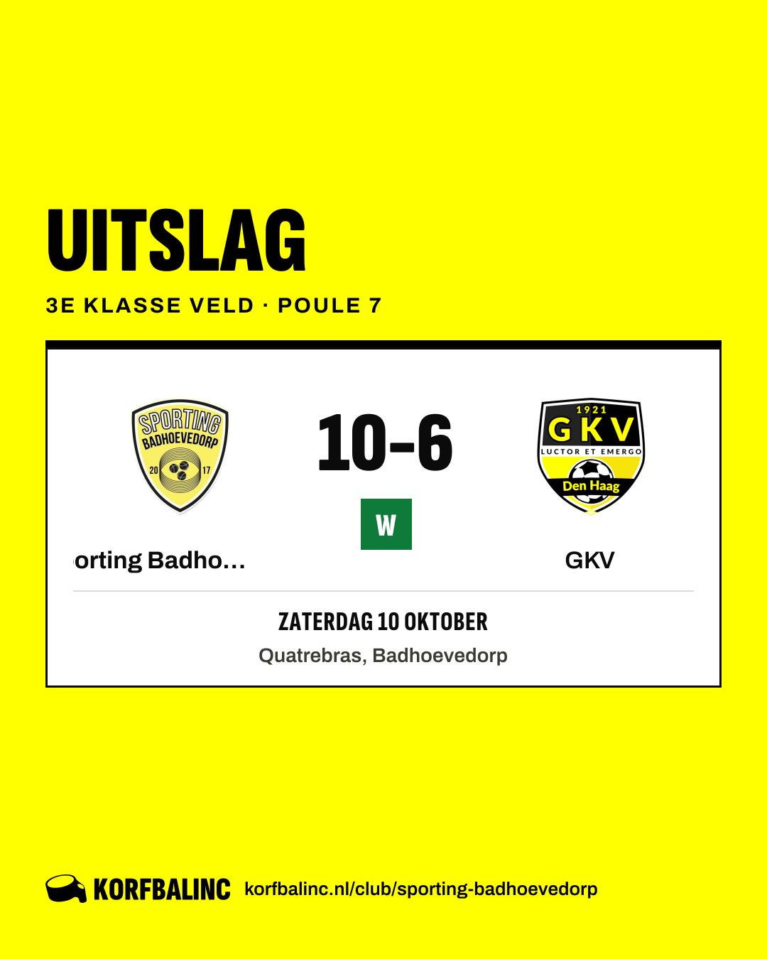 Sporting Badhoevedorp - GKV