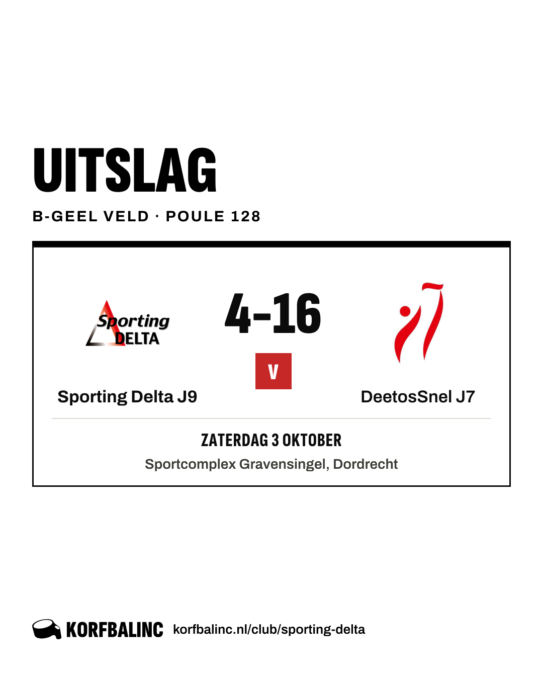 Sporting Delta J9 - DeetosSnel J7