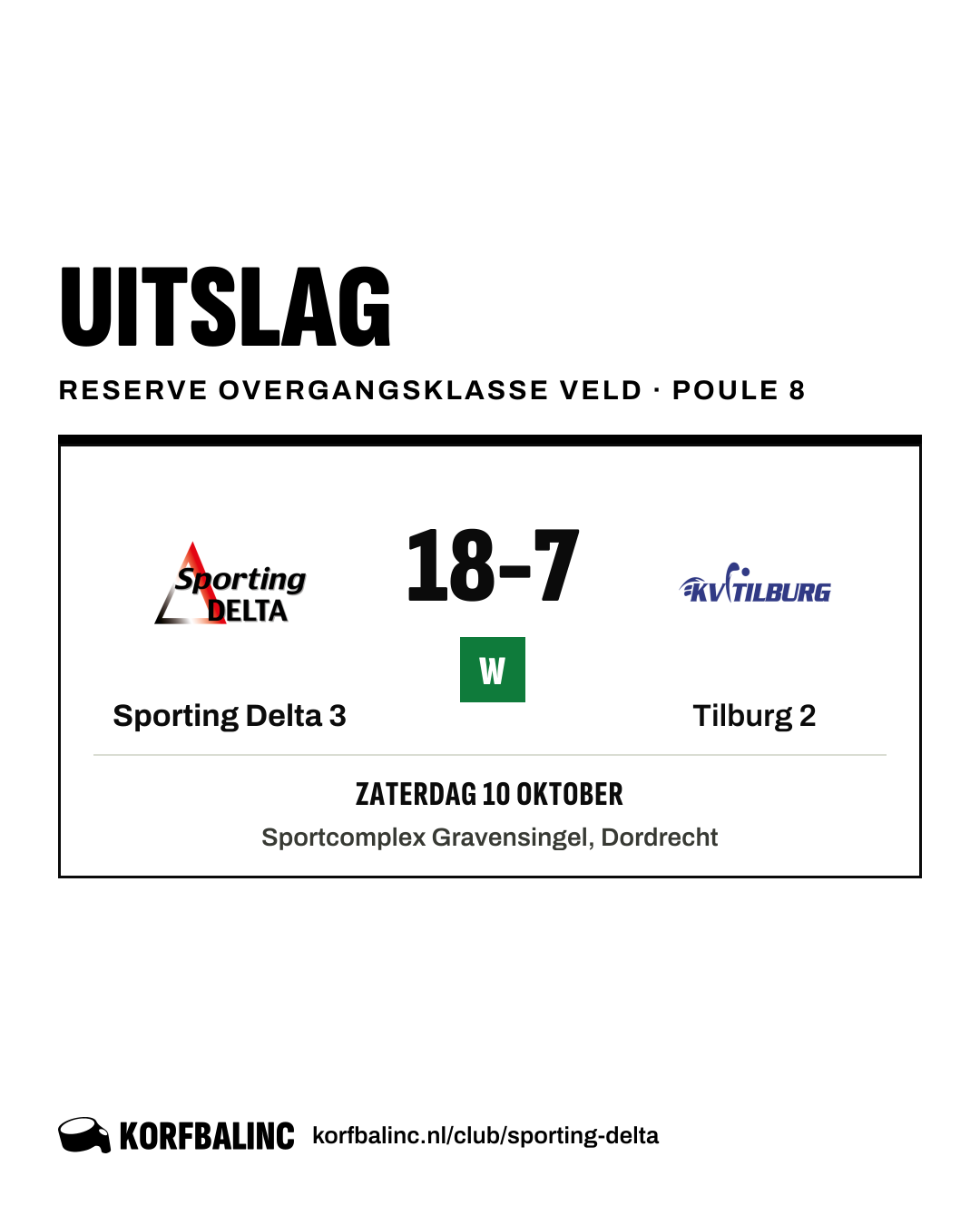 Sporting Delta 3 - Tilburg 2