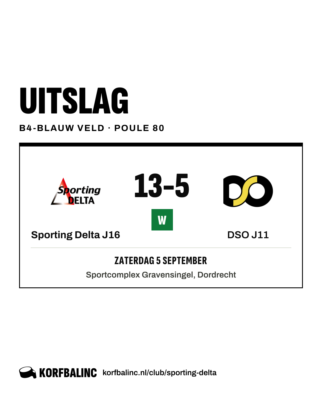 Sporting Delta J16 - DSO J11