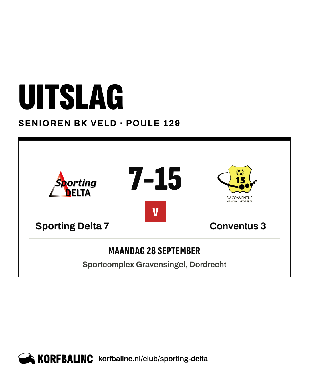 Sporting Delta 7 - Conventus 3