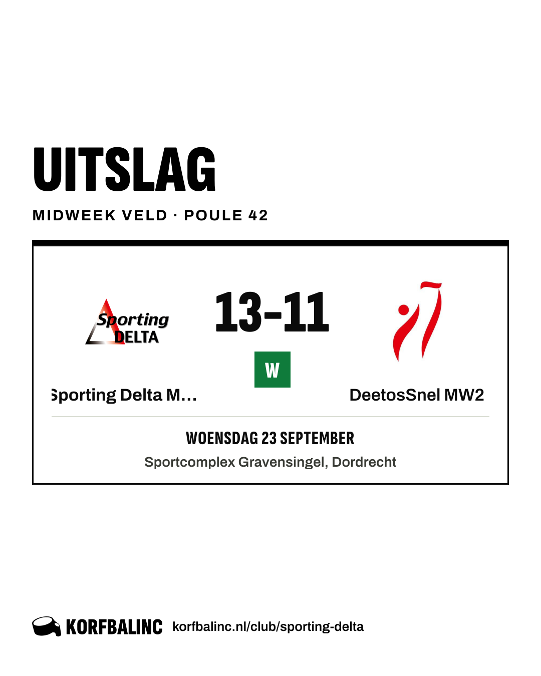 Sporting Delta MW1 - DeetosSnel MW2