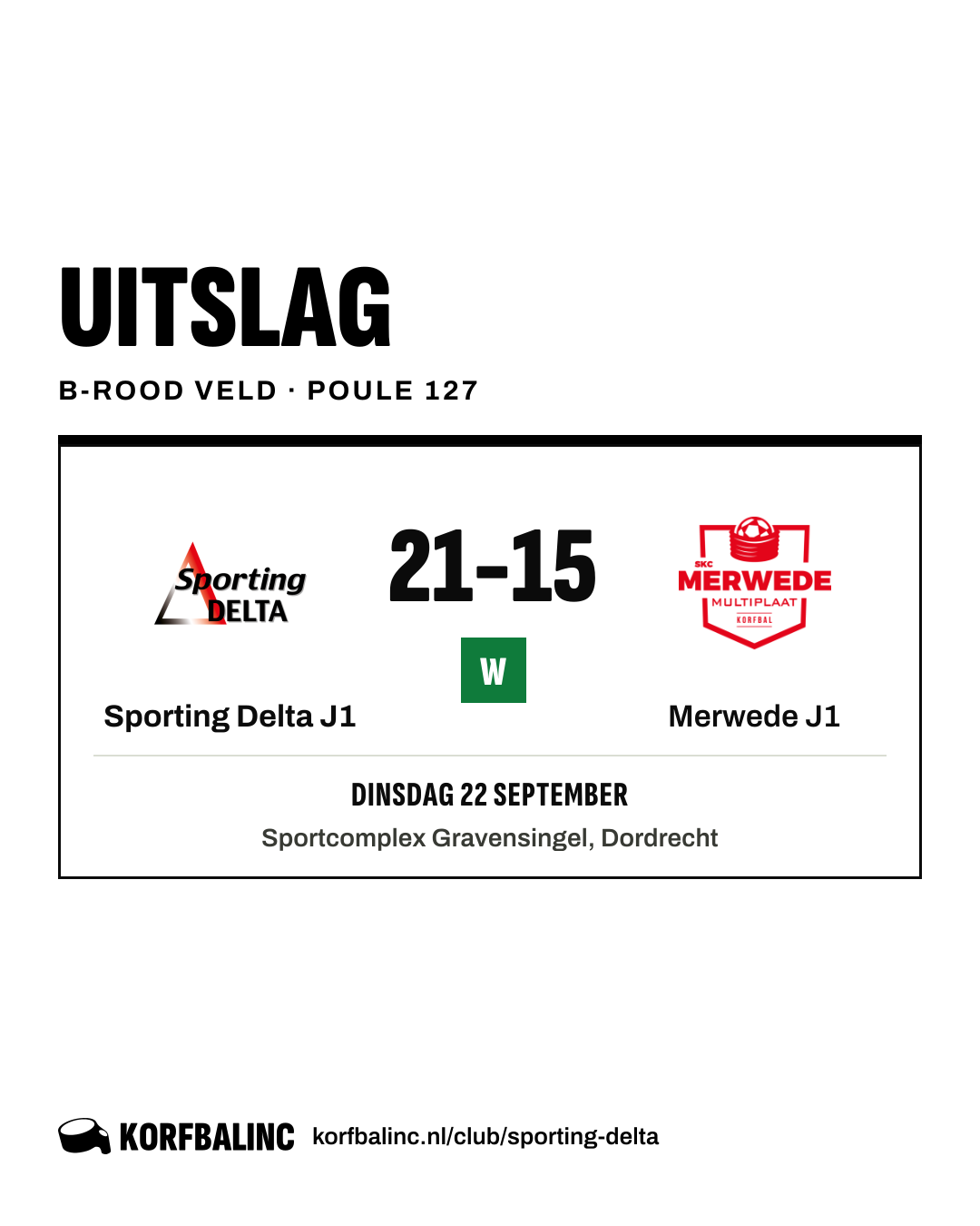 Sporting Delta J1 - Merwede J1