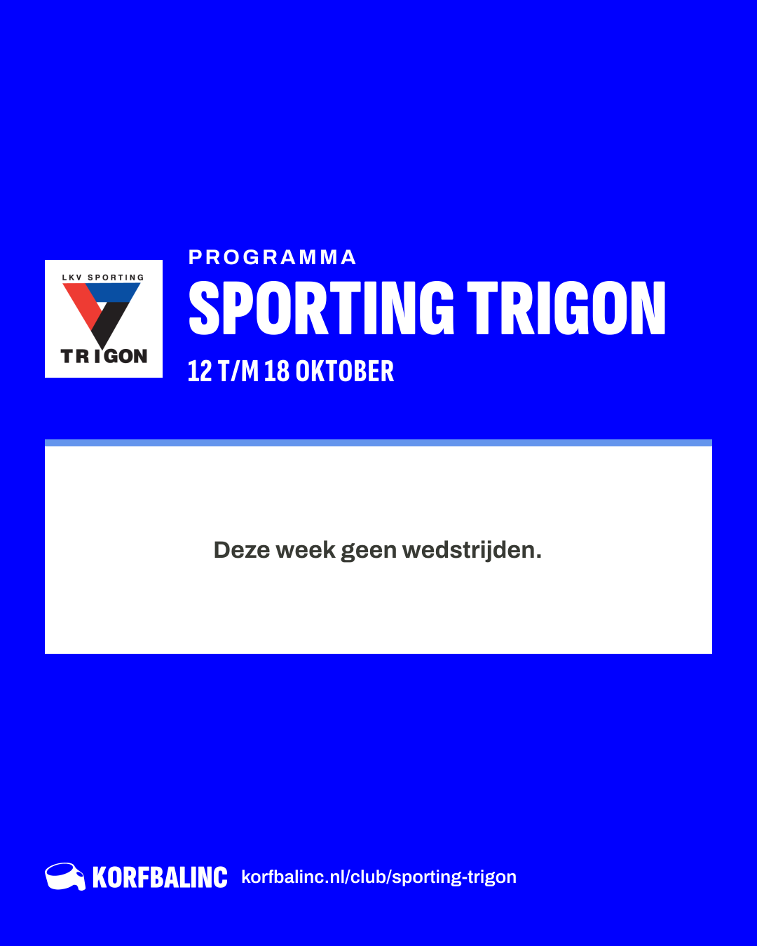 Uitslagen Sporting Trigon