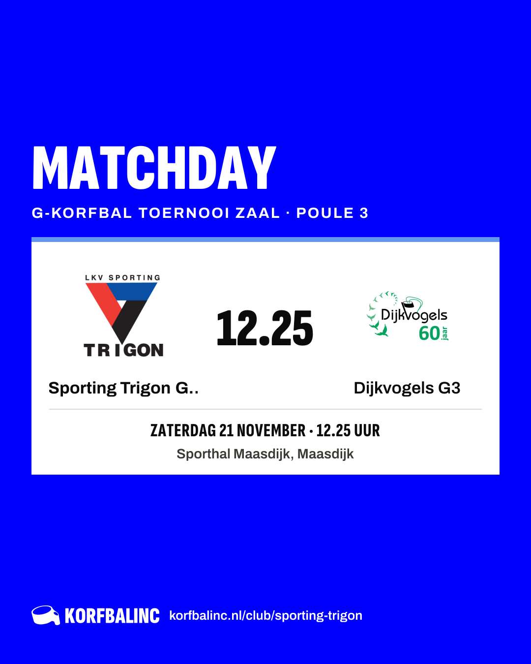 Sporting Trigon G1 - Dijkvogels G3