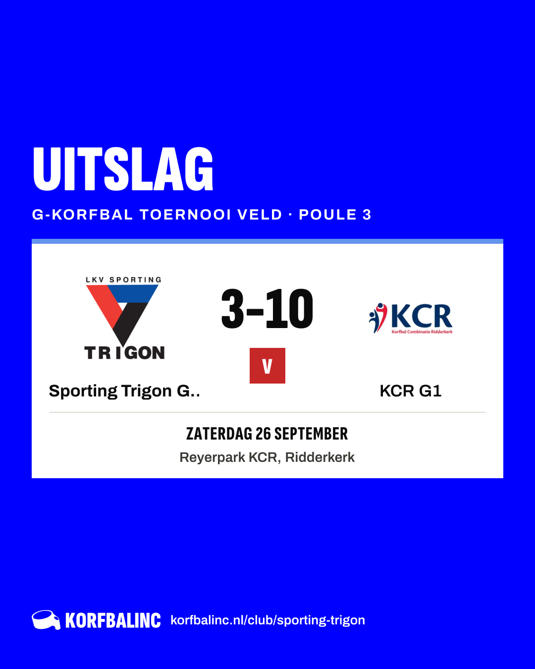 Sporting Trigon G1 - KCR G1
