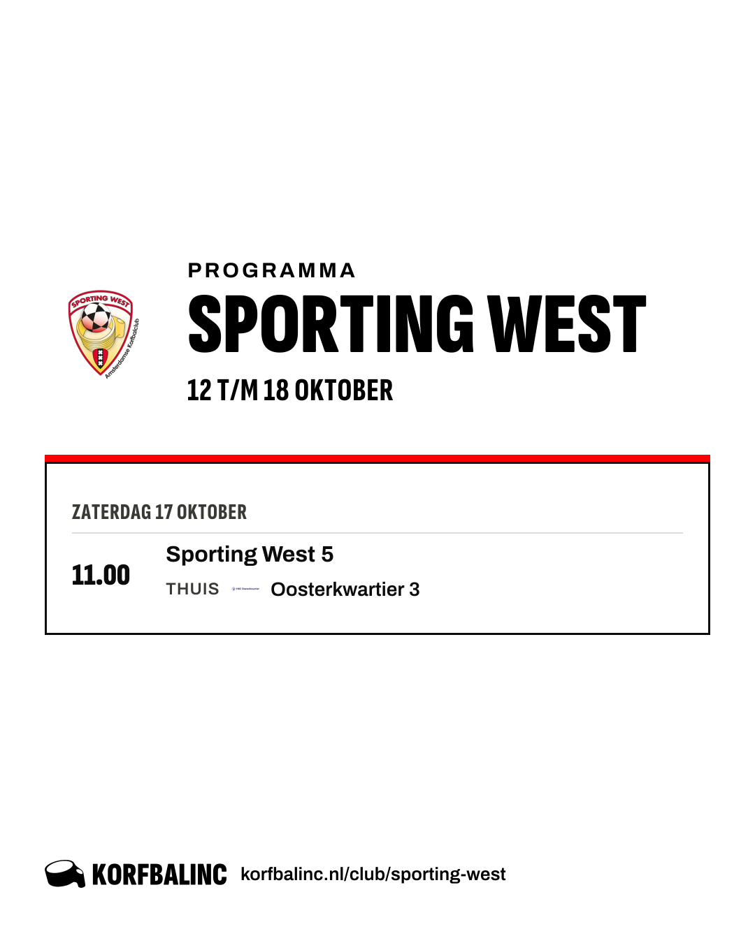 Uitslagen Sporting West, beeld 1 van 3