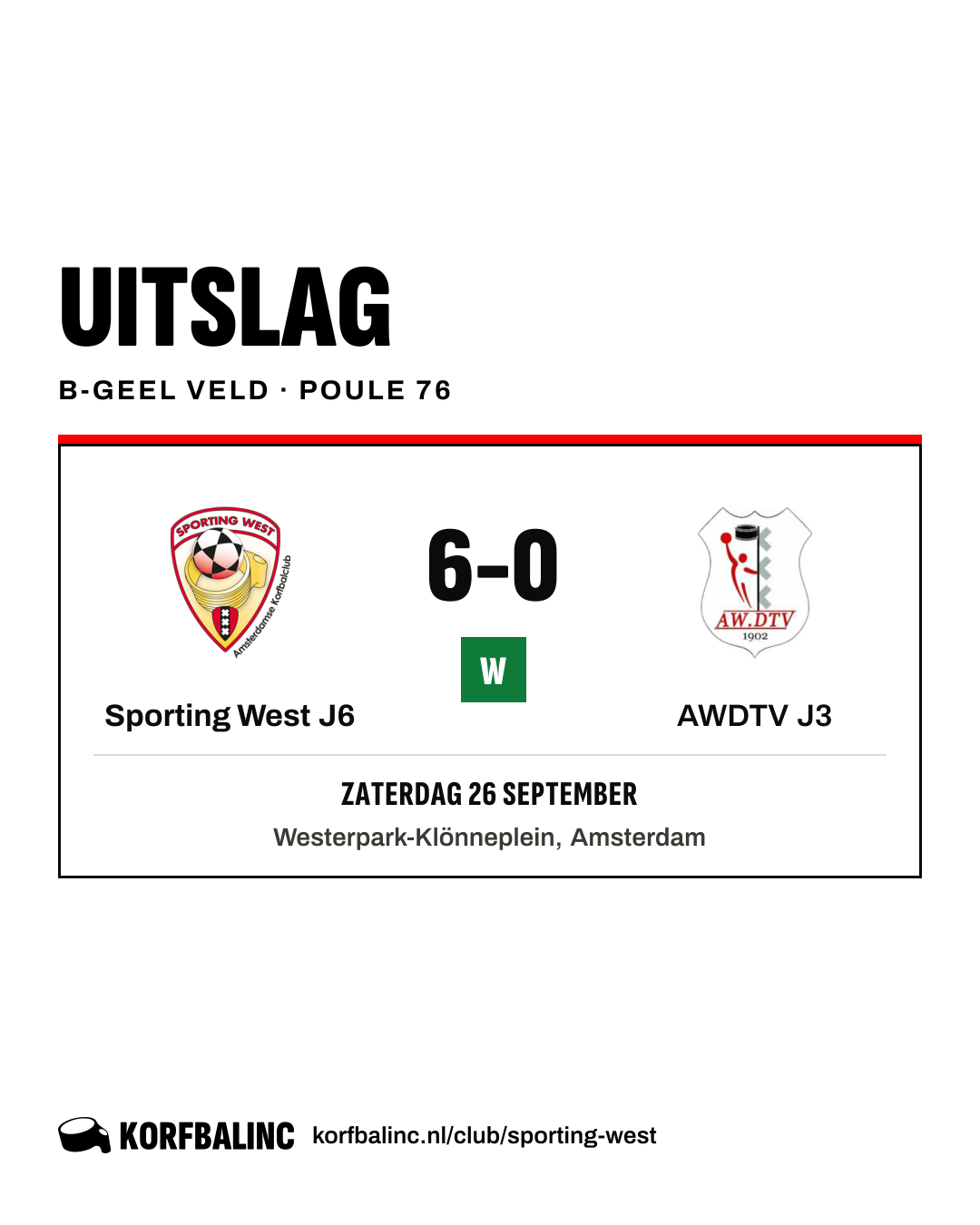 Sporting West J6 - AWDTV J3