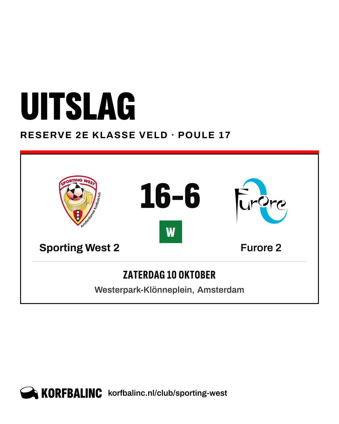 Sporting West 2 - Furore 2