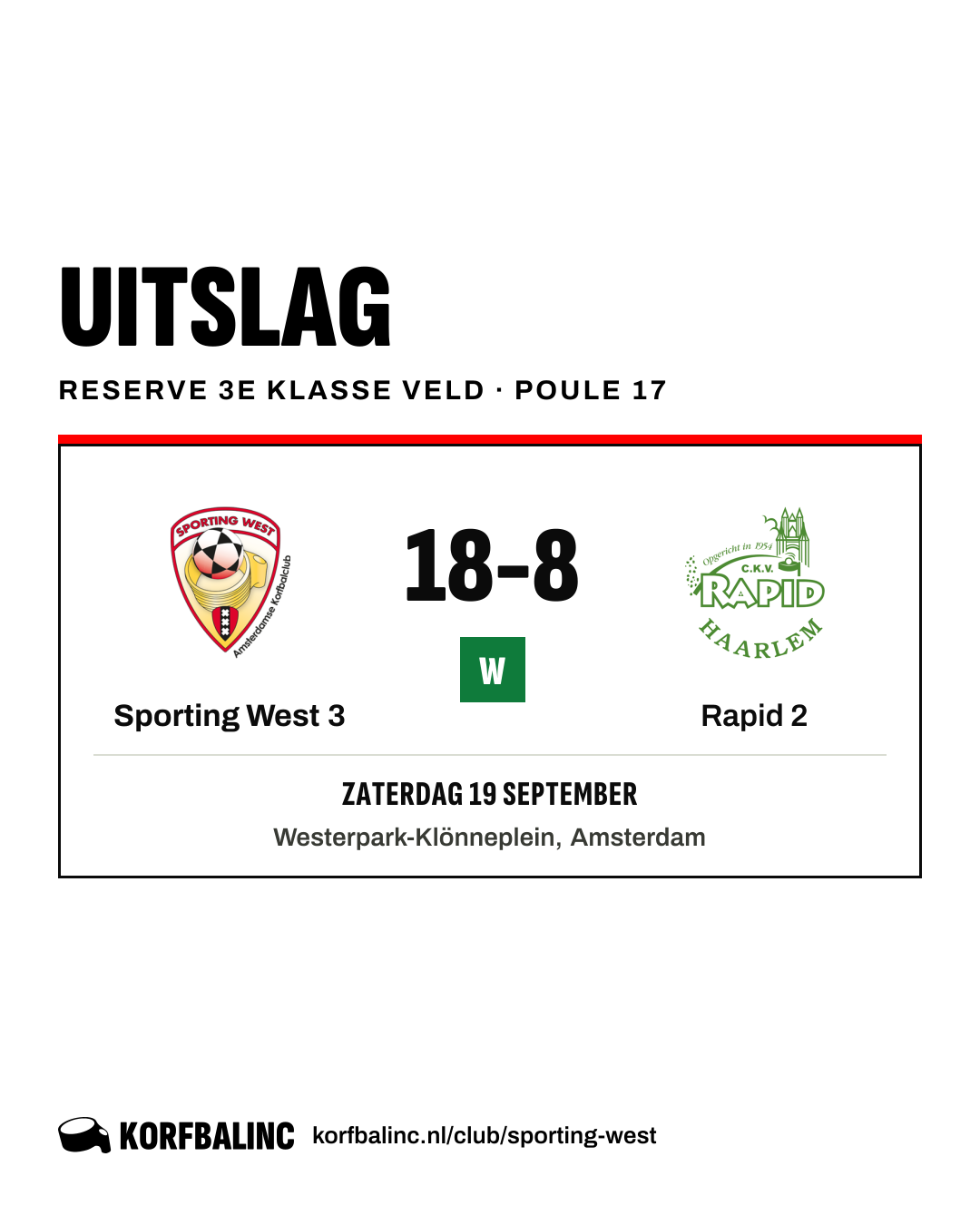 Sporting West 3 - Rapid 2