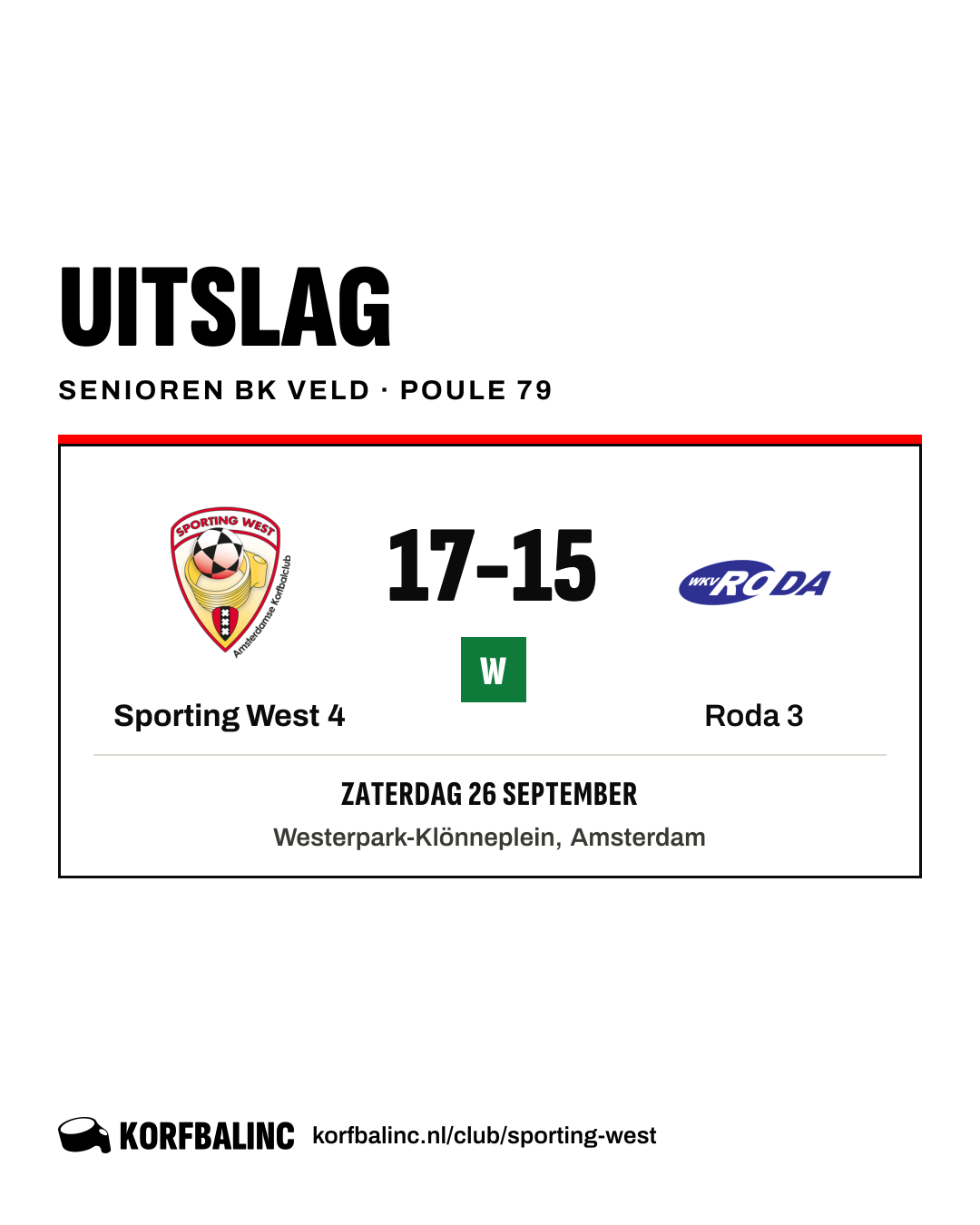 Sporting West 4 - Roda 3