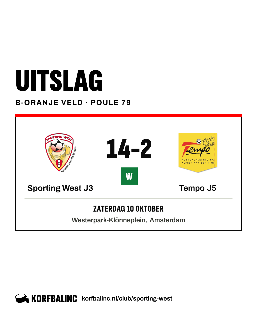 Sporting West J3 - Tempo J5