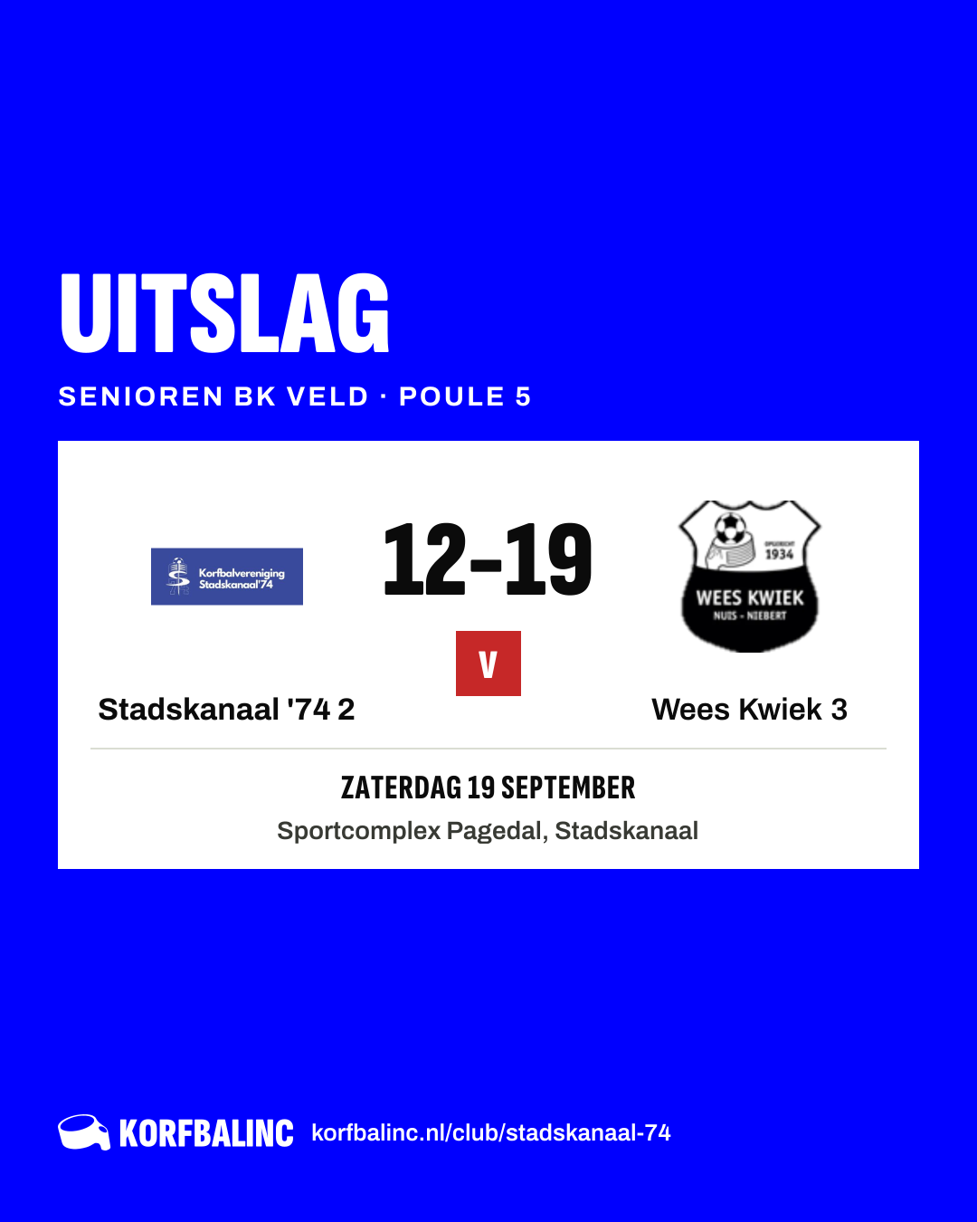 Stadskanaal '74 2 - Wees Kwiek 3