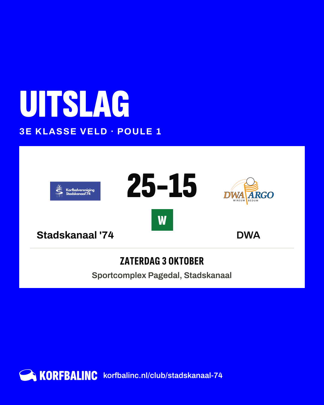 Stadskanaal '74 - DWA