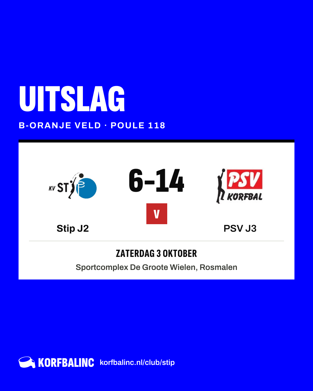 Stip J2 - PSV J3