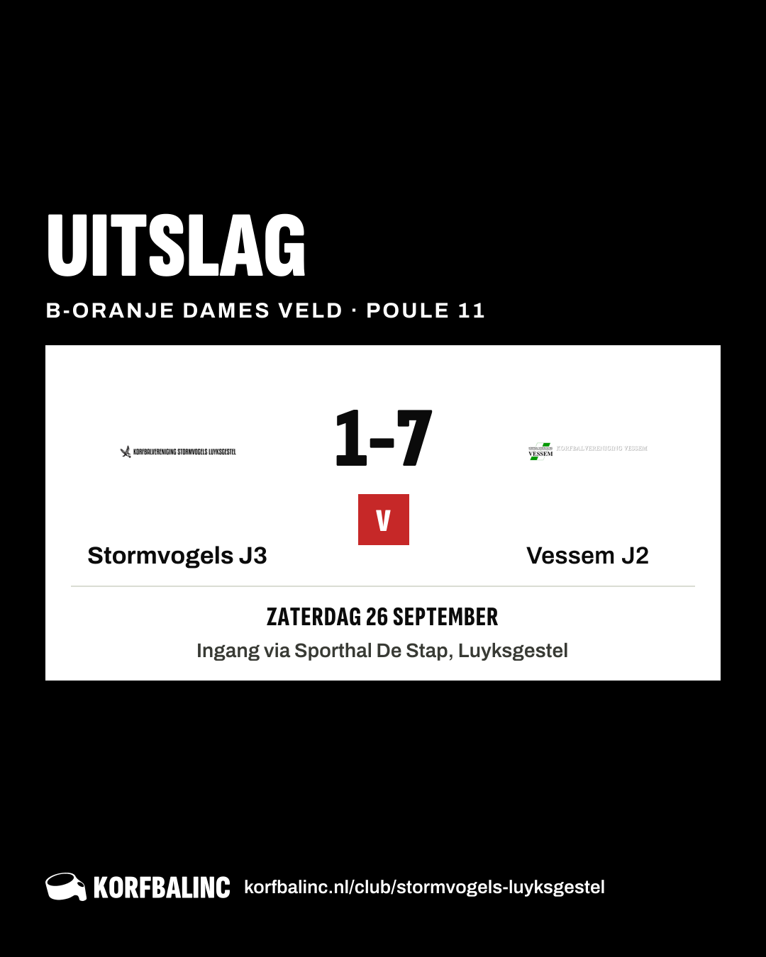 Stormvogels J3 - Vessem J2
