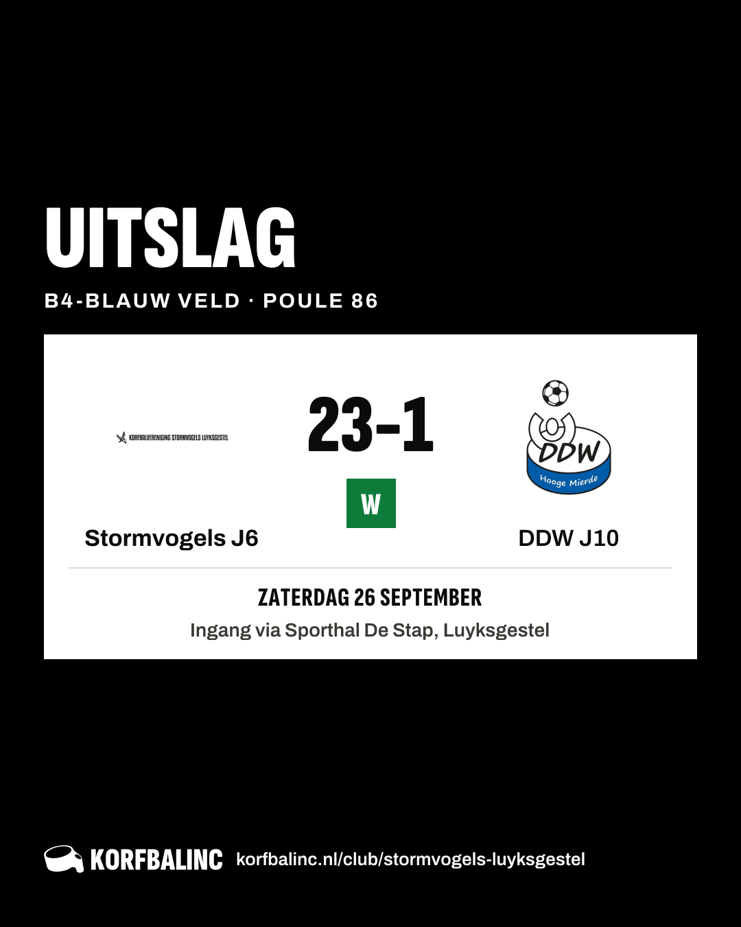 Stormvogels J6 - DDW J10