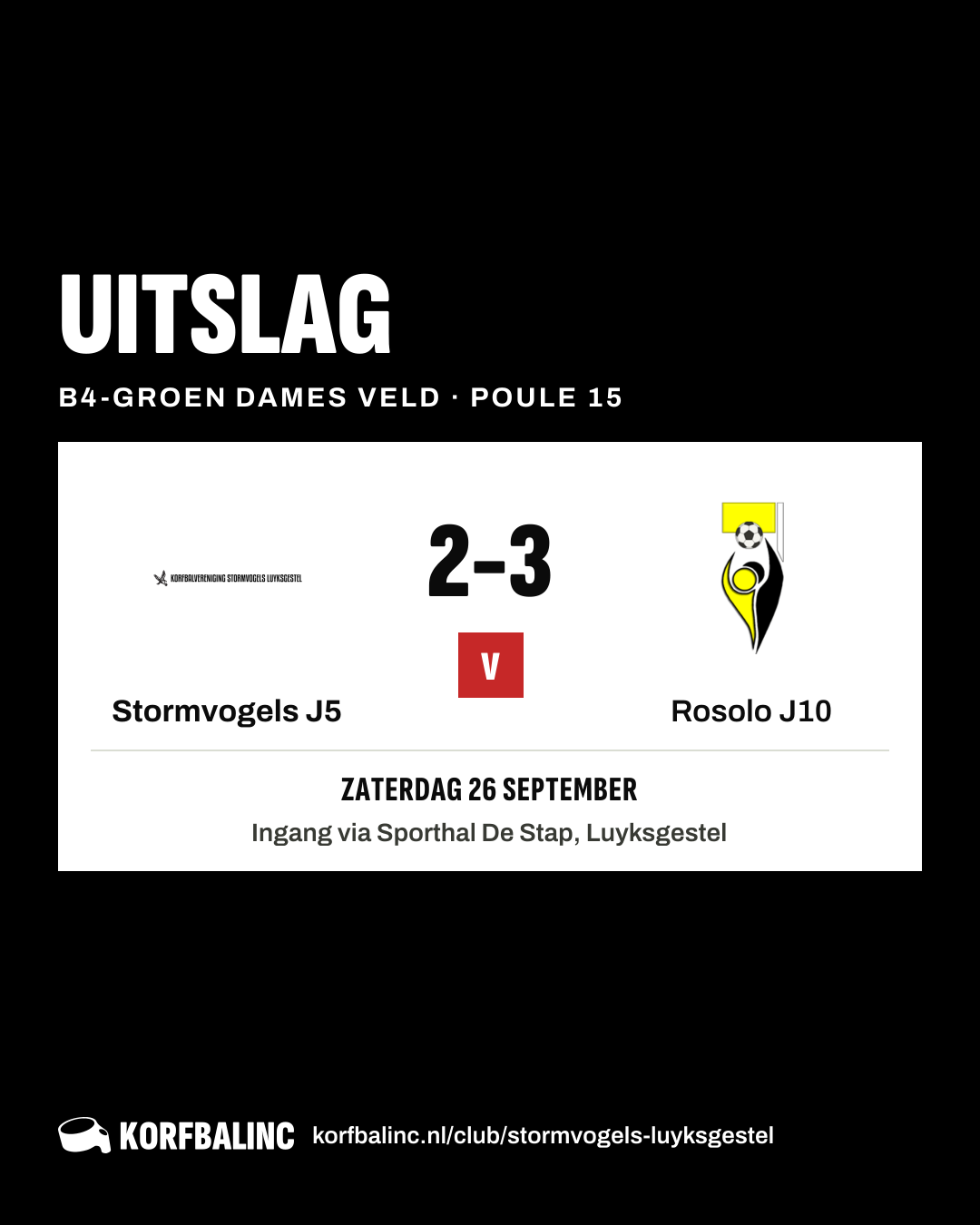 Stormvogels J5 - Rosolo J10