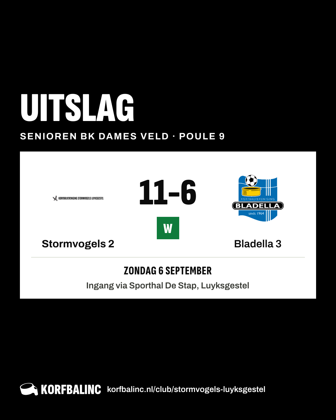 Stormvogels 2 - Bladella 3