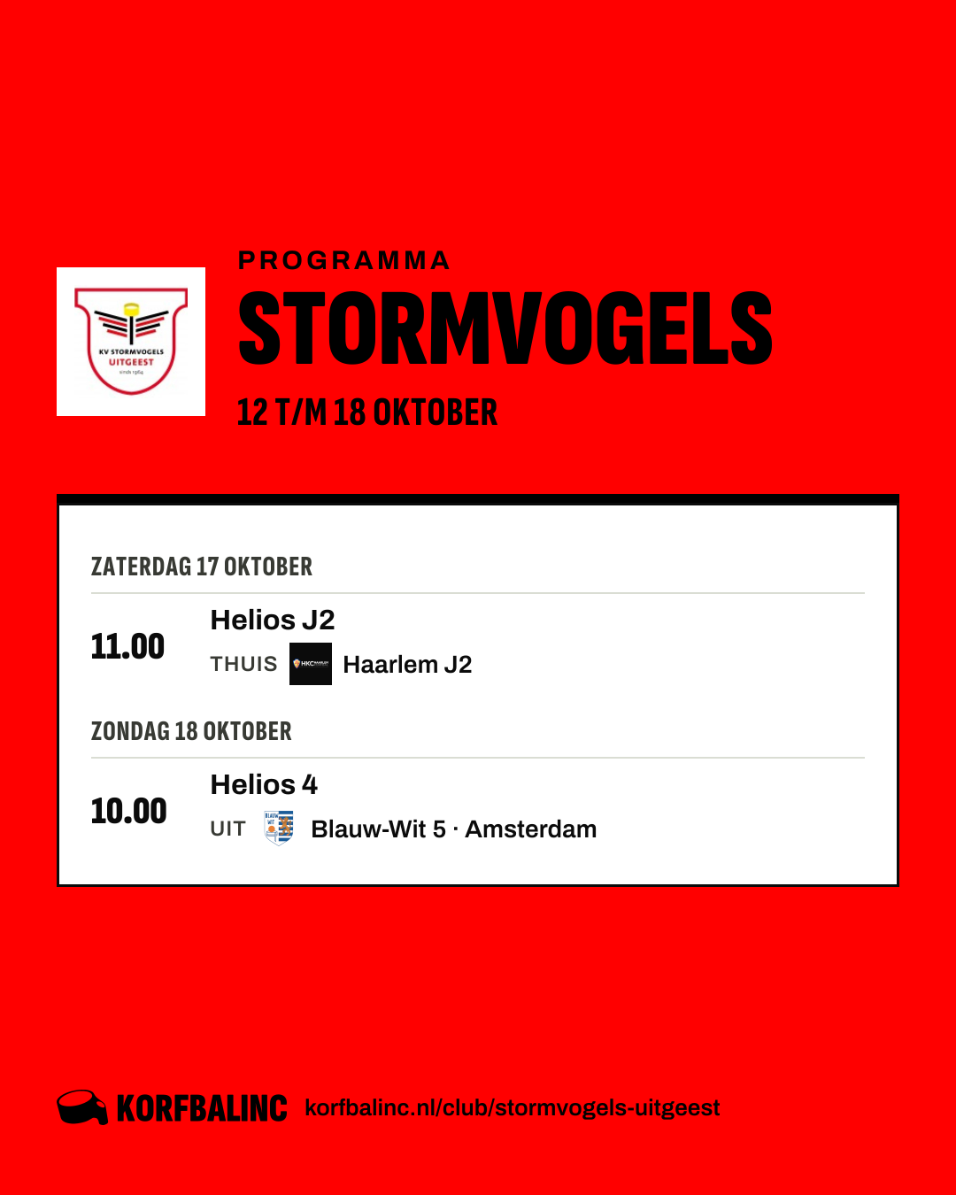 Programma Stormvogels