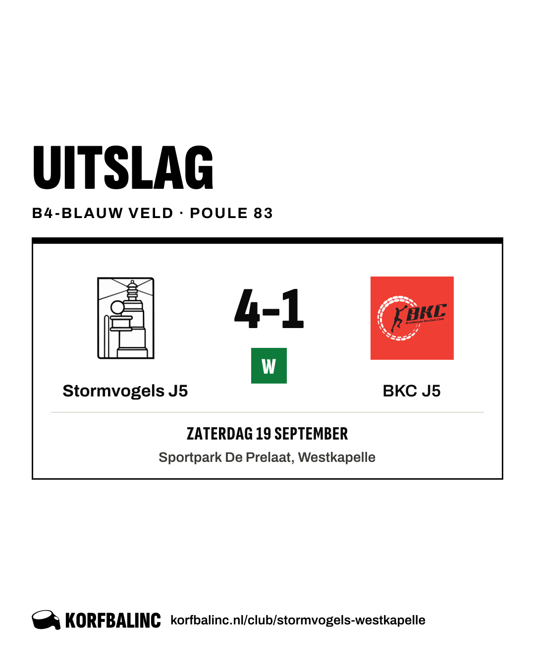 Stormvogels J5 - BKC J5