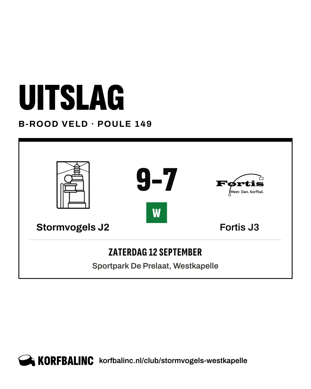 Stormvogels J2 - Fortis J3