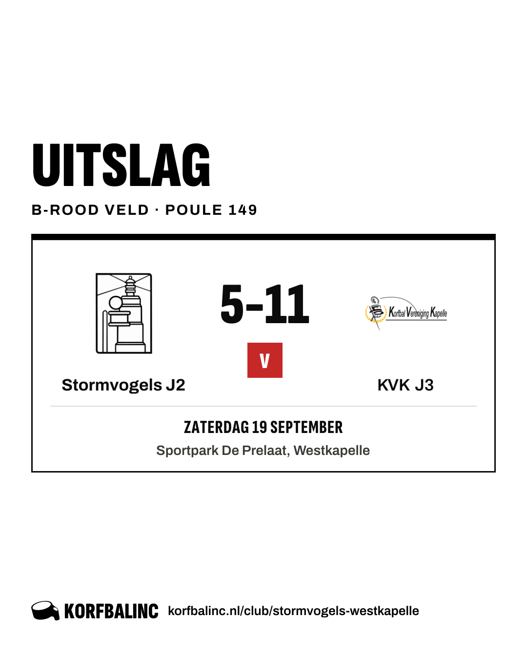Stormvogels J2 - KVK J3
