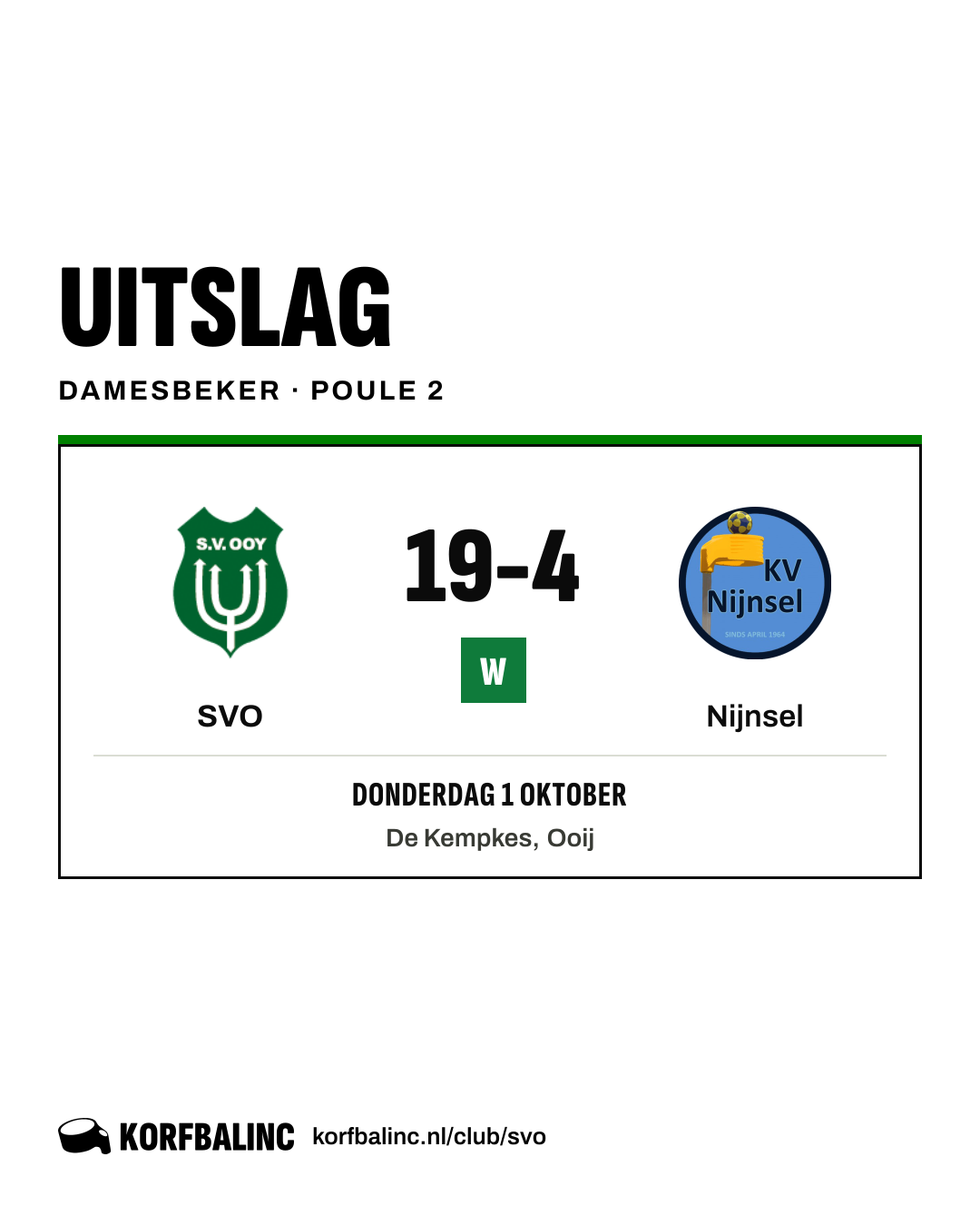 SVO - Nijnsel